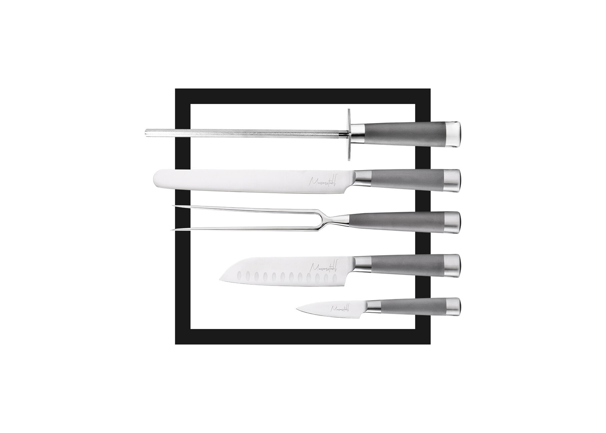 17-Piece Gourmet Knife Set with Block