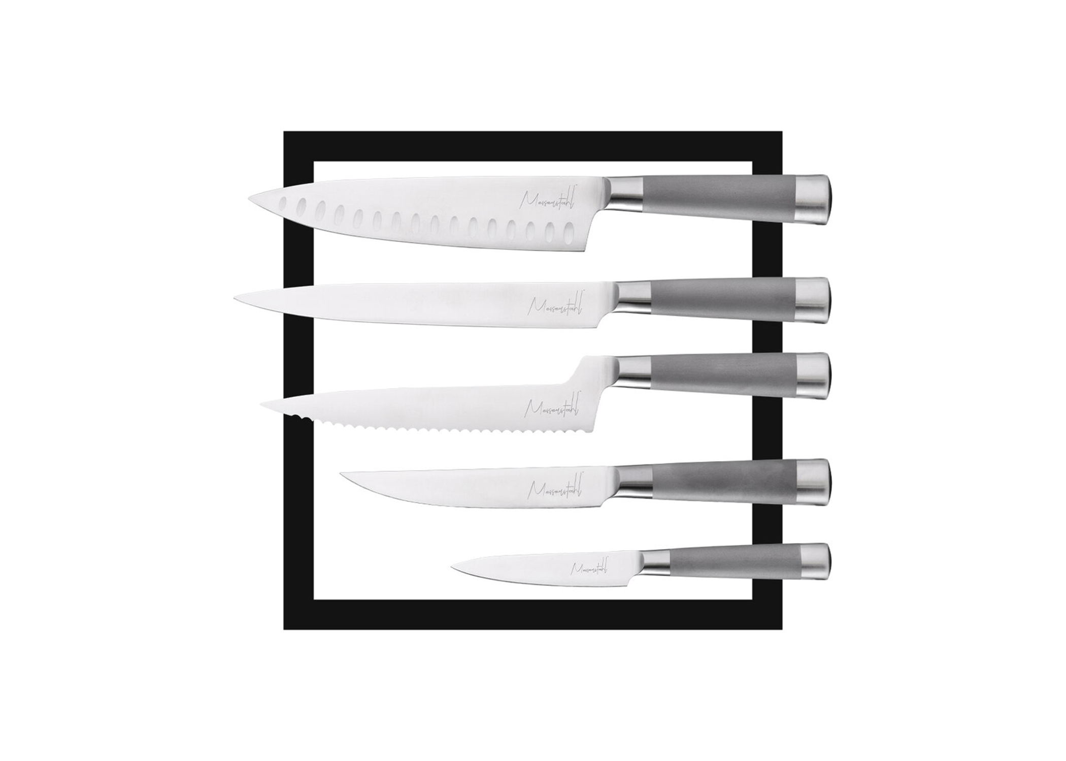 17-Piece Gourmet Knife Set with Block