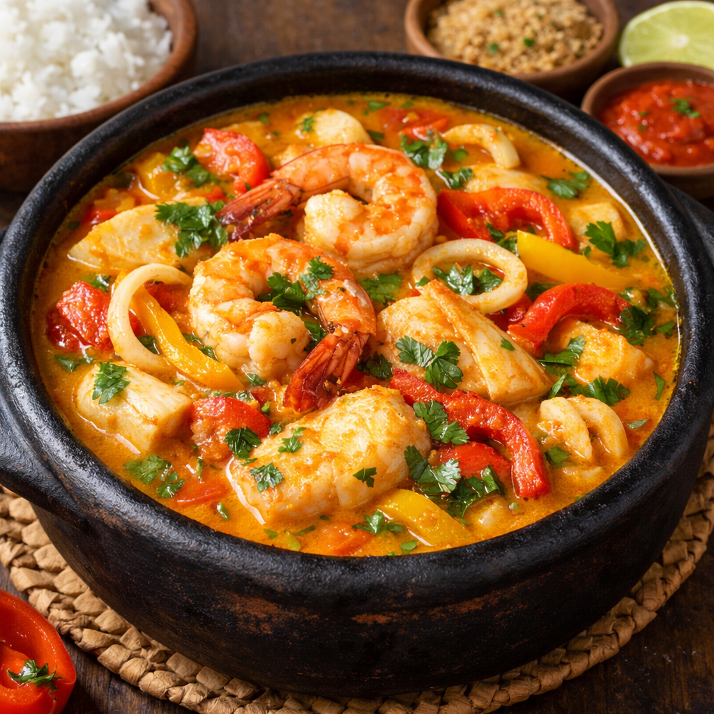 Moqueca Baiana (Bahian Coconut Seafood Stew)