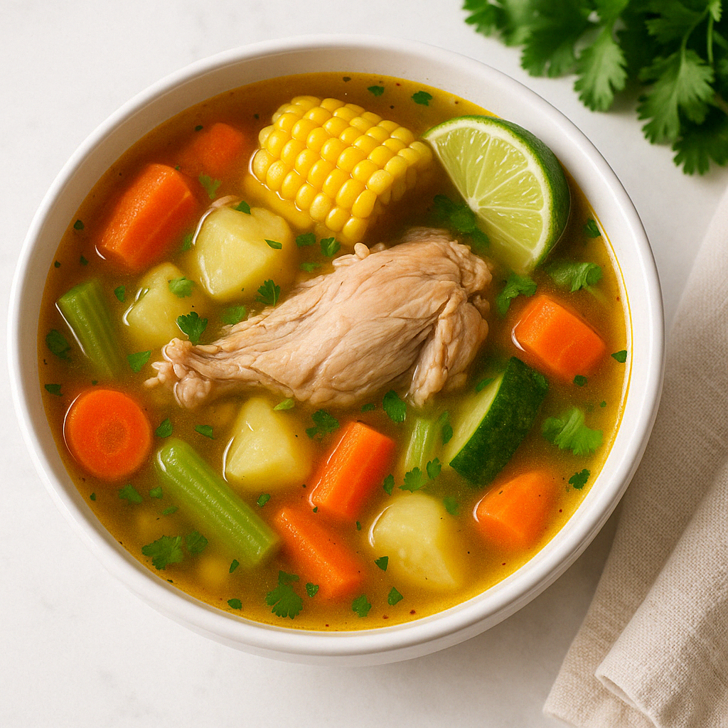 Mexican Chicken and Vegetable Soup (Caldo de Pollo)