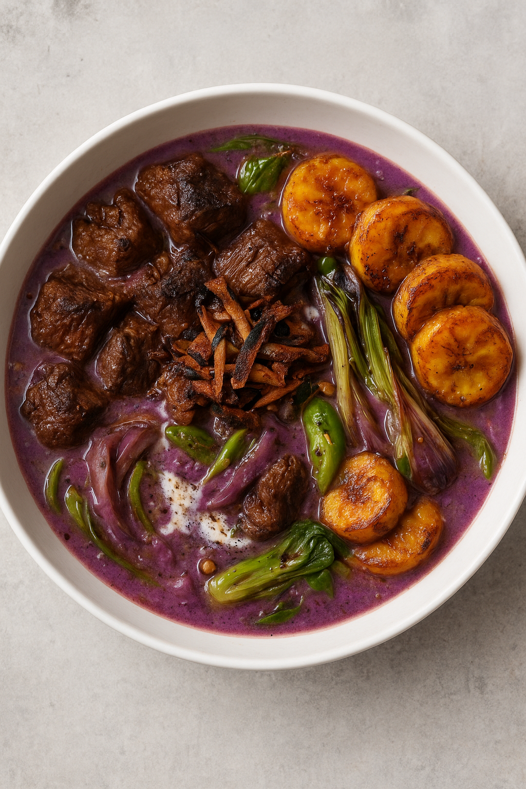 Coconut Ember Beef & Ube Tamarind Stew