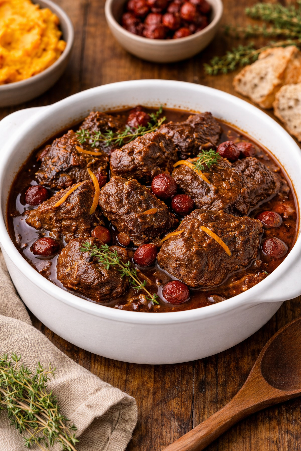Bush-Spiced Australian Lamb with Quandong, Red Wine, and Wattleseed
