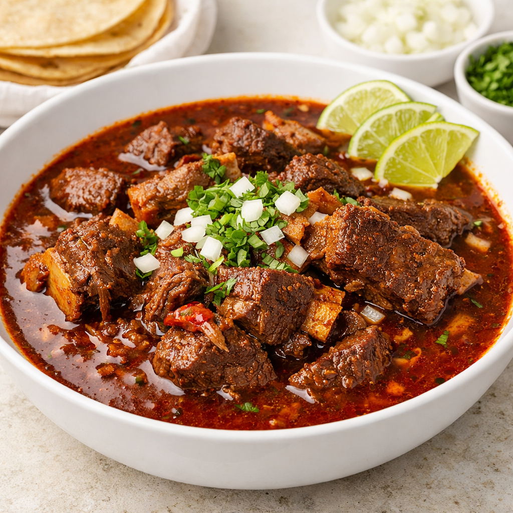 Birria de Res con Chile Ancho y Guajillo