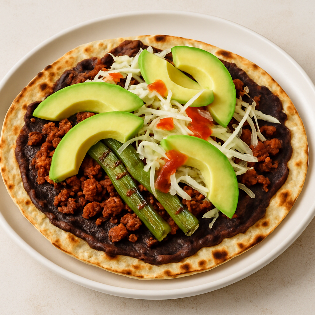 Tlayudas Oaxaqueñas with Grilled Nopal & Chorizo