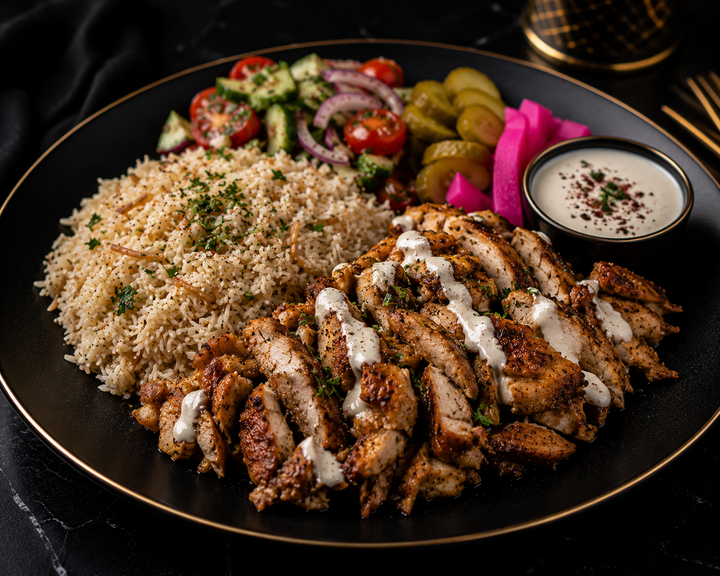 Chicken Shawarma with Rice