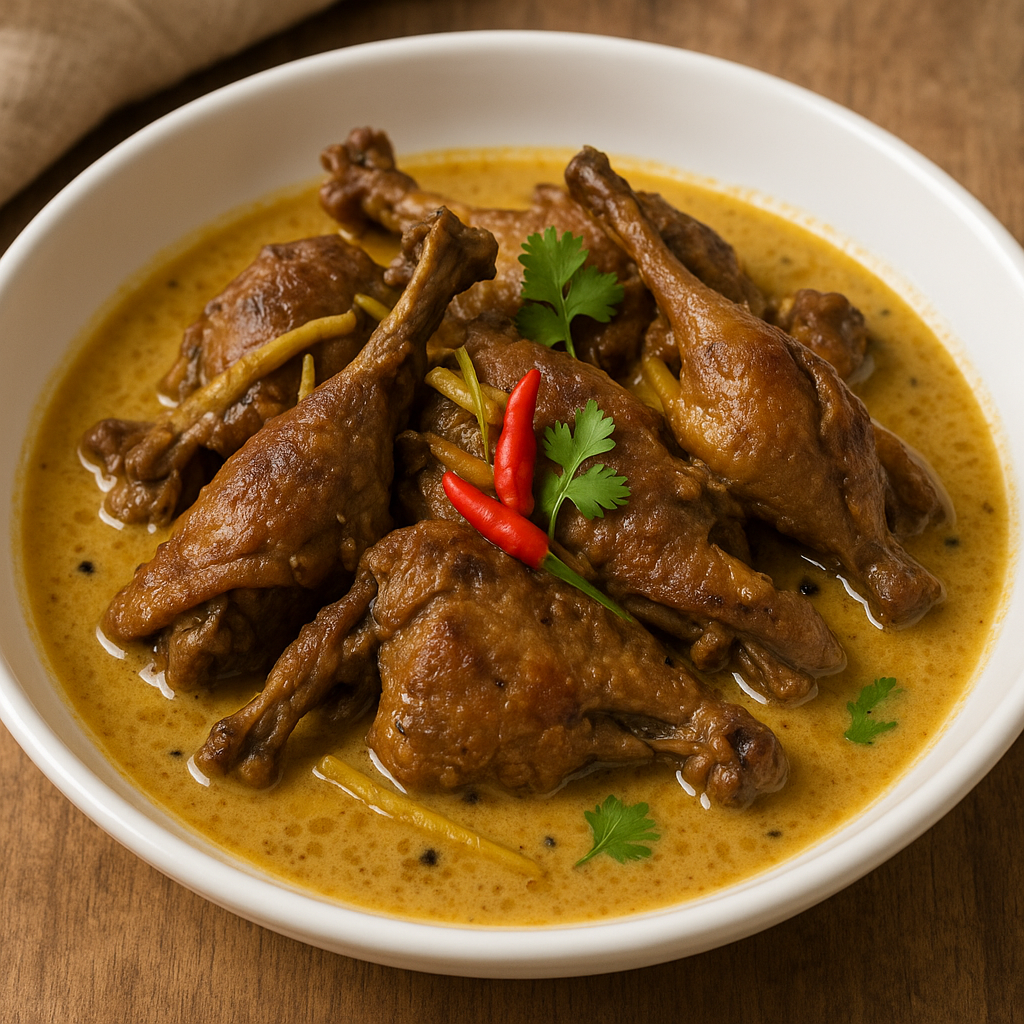 Adobong Itik sa Gata (Duck Adobo in Coconut Milk)