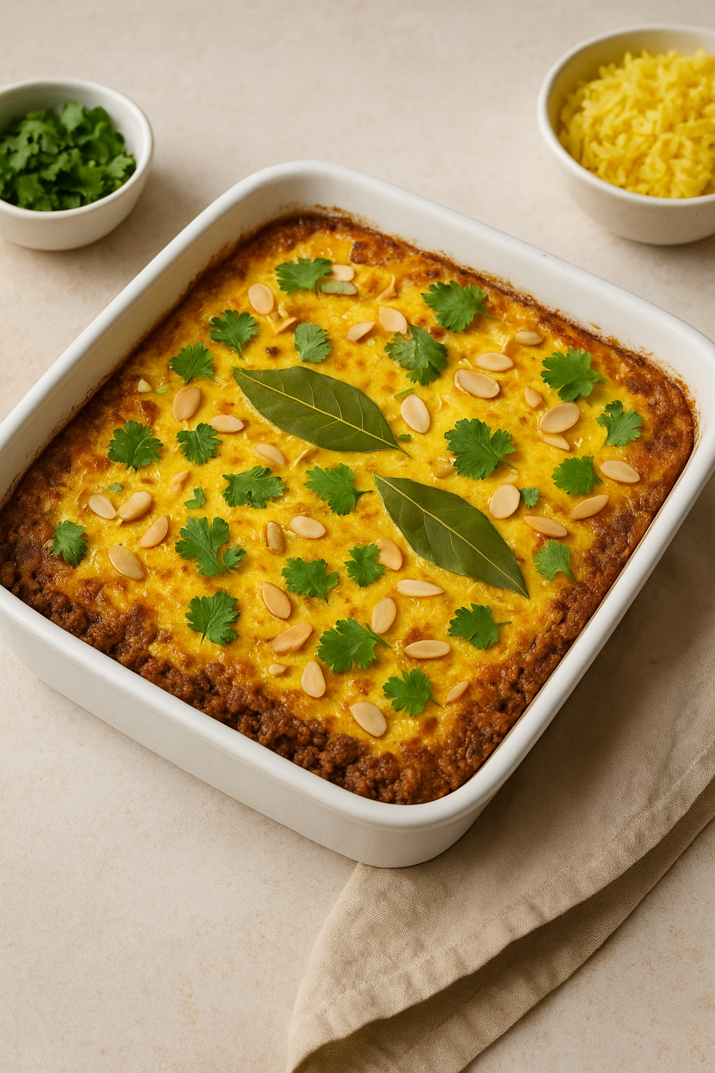 Bobotie-Inspired Savory Skillet Bake