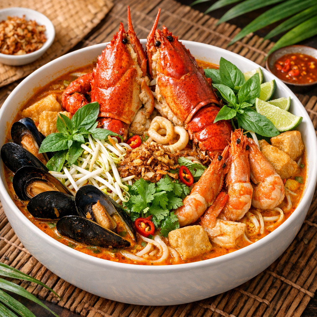 Malaysian Volcano Seafood Laksa Royale