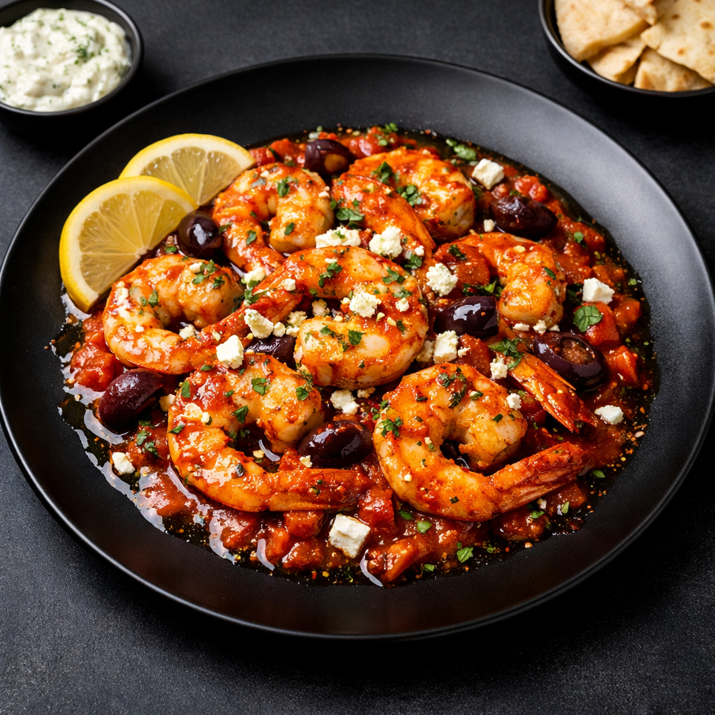 Greek Tomato‑Ouzo Shrimp