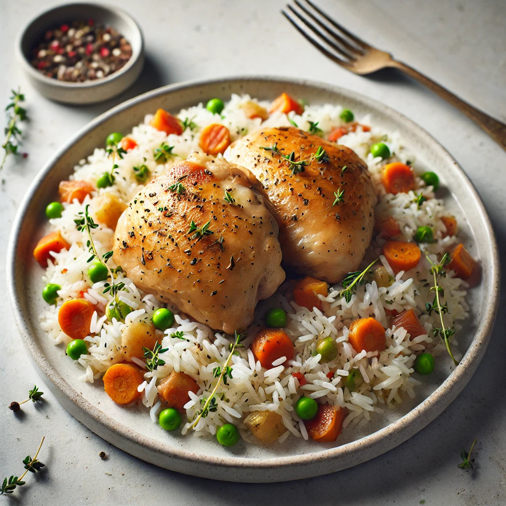 Waterless Chicken and Rice Casserole