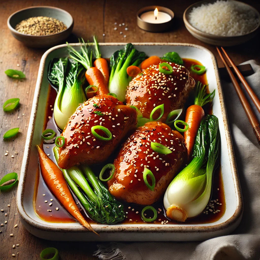 Asian-Inspired Braised Soy-Ginger Chicken