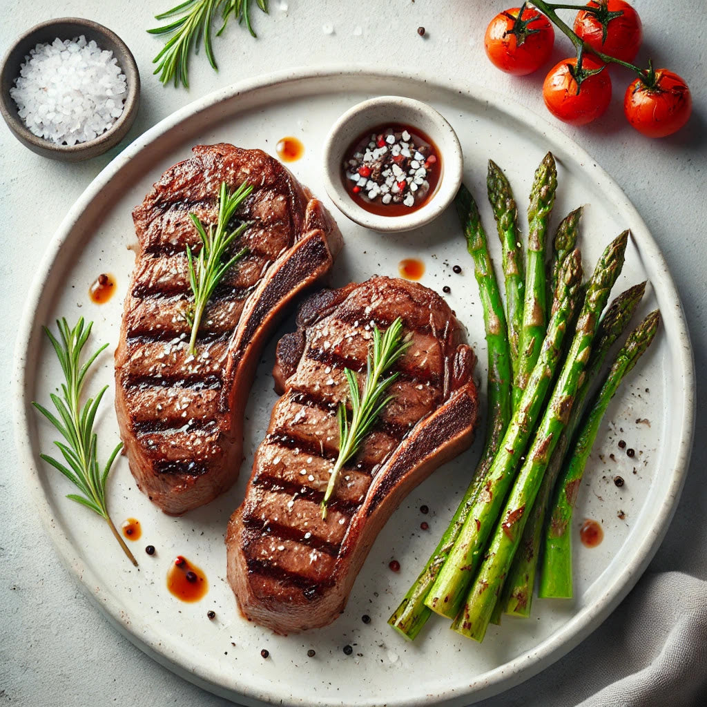 New York Strips in the Professional Platinum Grill Pan