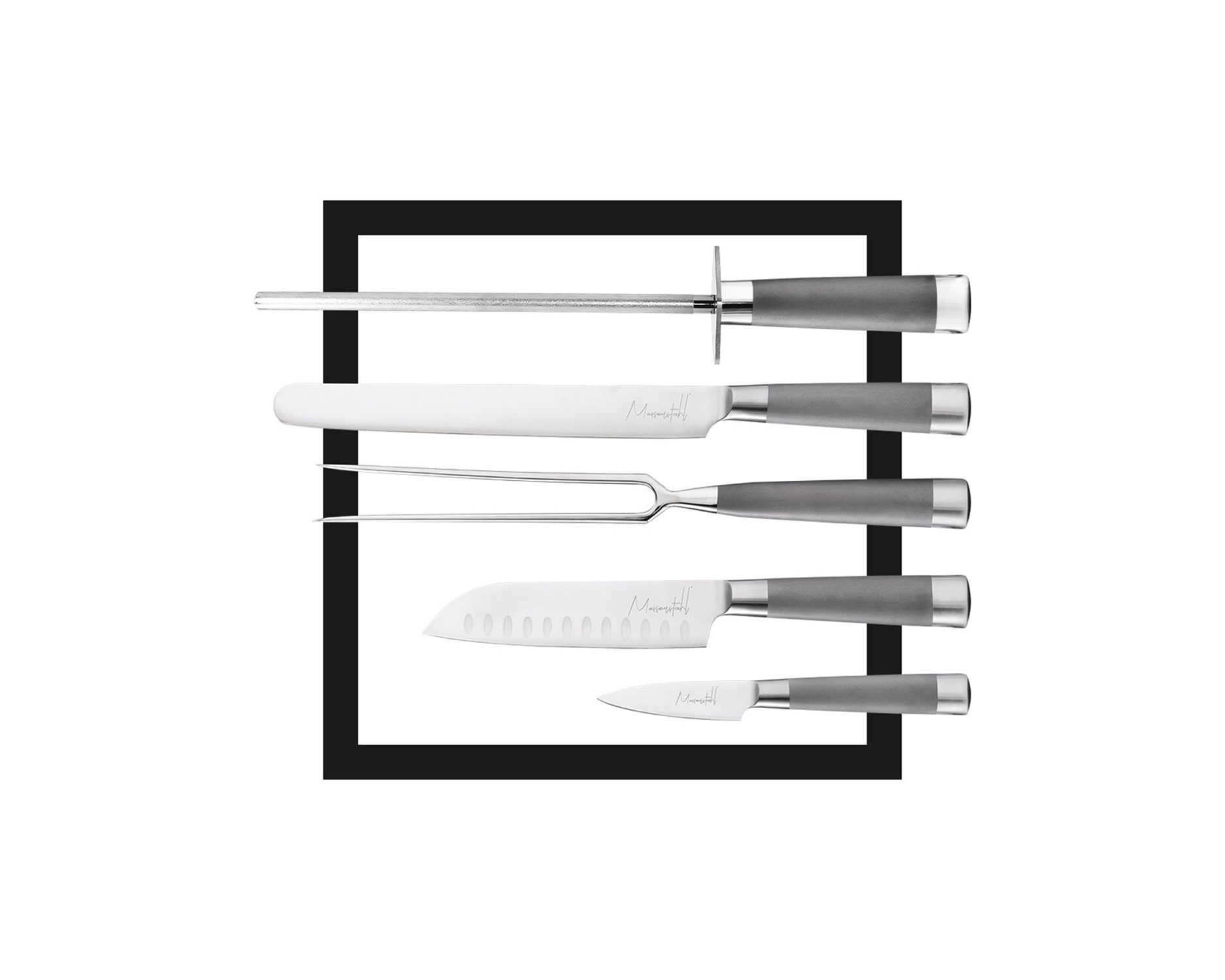 17-Piece Gourmet Knife Set with Block